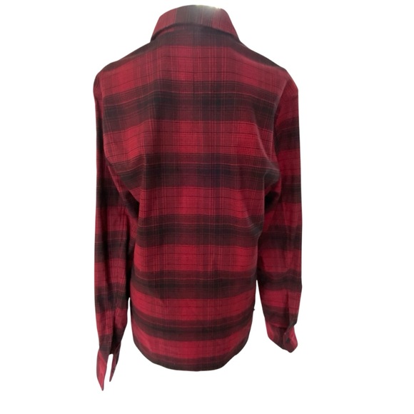 Lululemon Masons Peak Red Buffalo Check Flannel Shirt Size Med - Picture 3 of 11